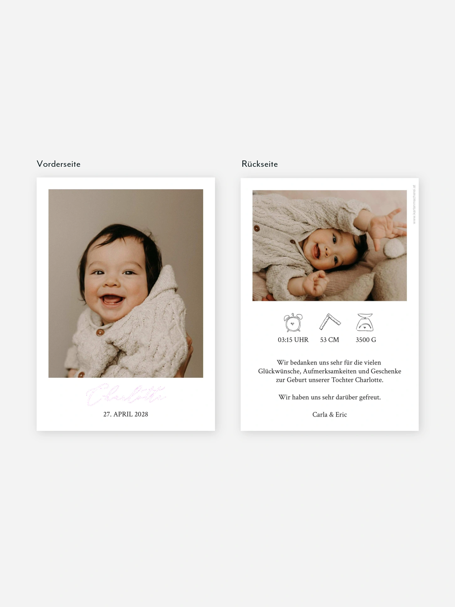 Geburtskarte Lucky Baby