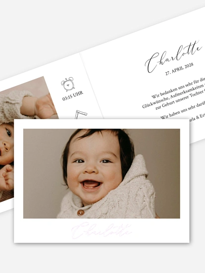 Geburtskarte Lucky Baby