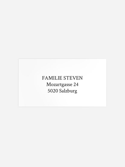 Empfängeraufkleber Geburt Süße Piktogramme