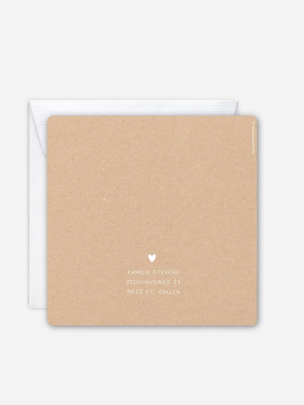 Geburtskarte Tiny Heart