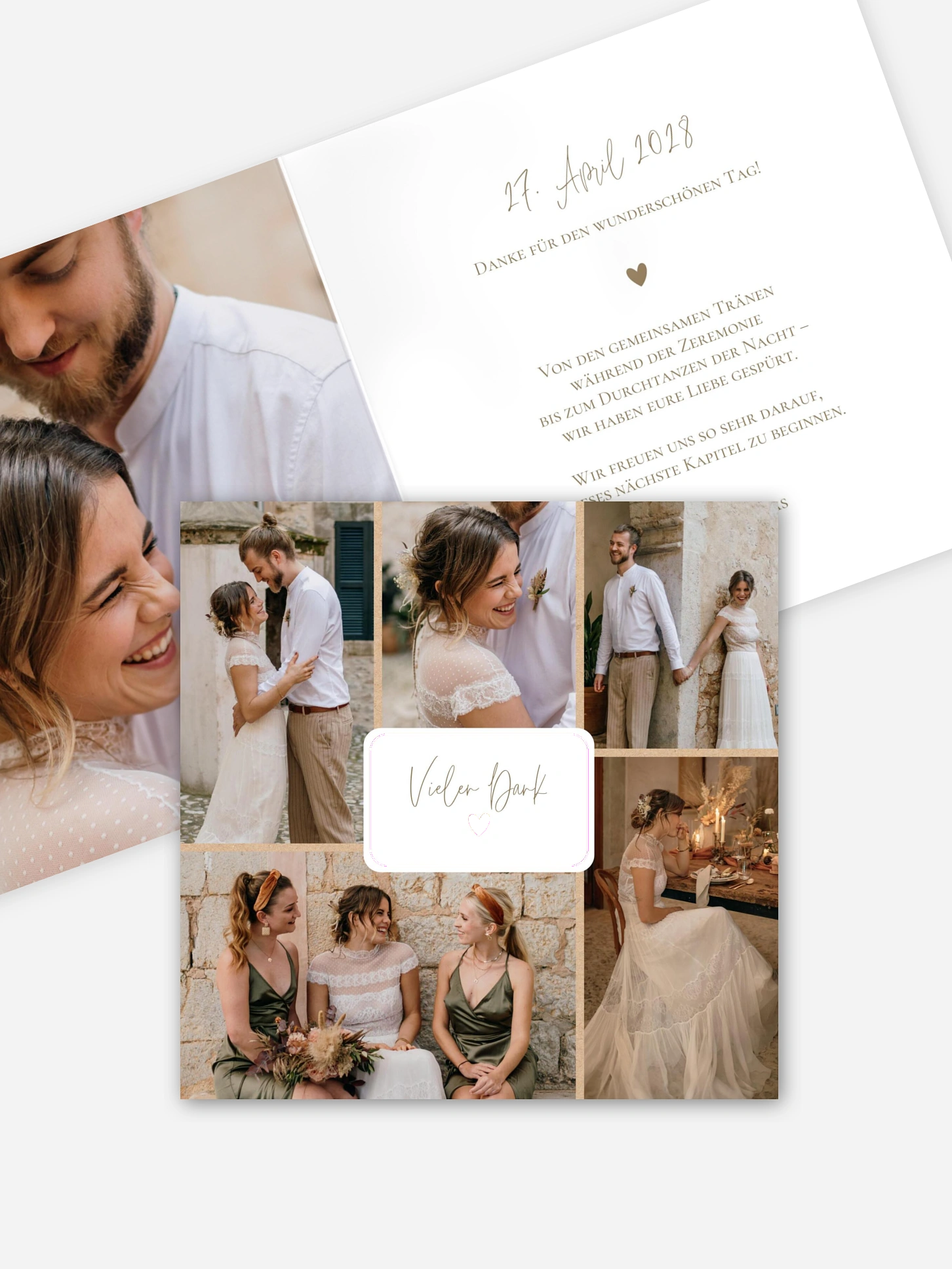 Dankeskarte Hochzeit Tiny Heart