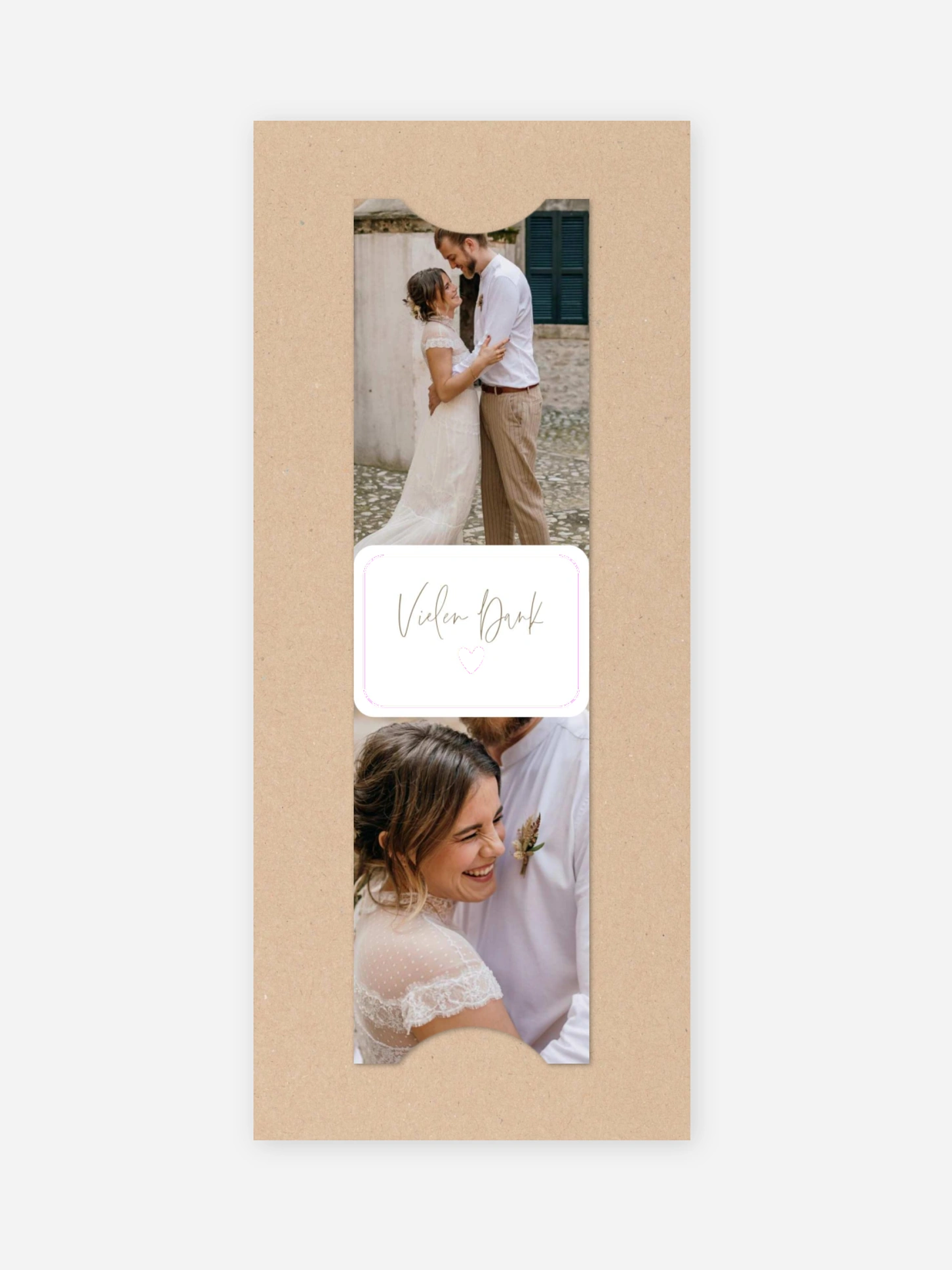 Dankeskarte Hochzeit Tiny Heart