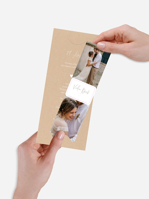 Dankeskarte Hochzeit Tiny Heart