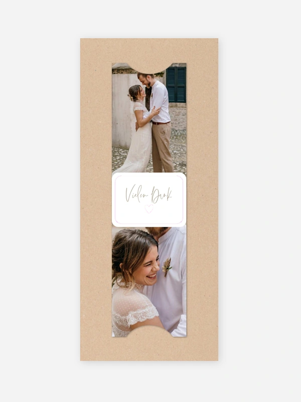 Dankeskarte Hochzeit Tiny Heart
