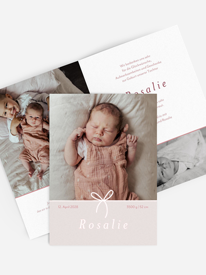 Geburtskarte Kleine Schleife