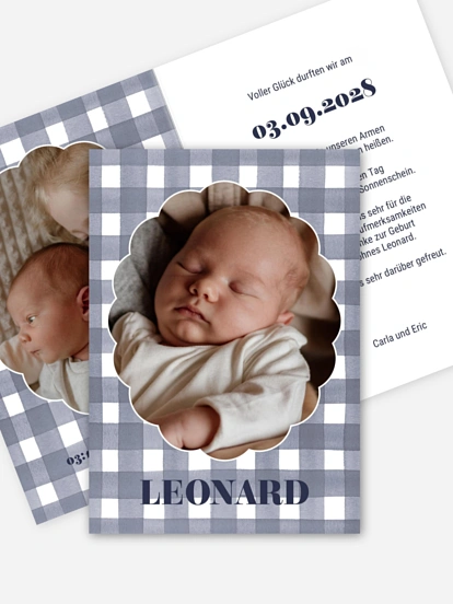 Geburtskarte Vichy Love