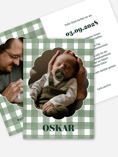 Geburtskarte Vichy Love