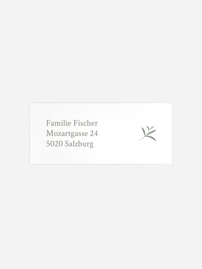 Absenderaufkleber Geburt Herzstück