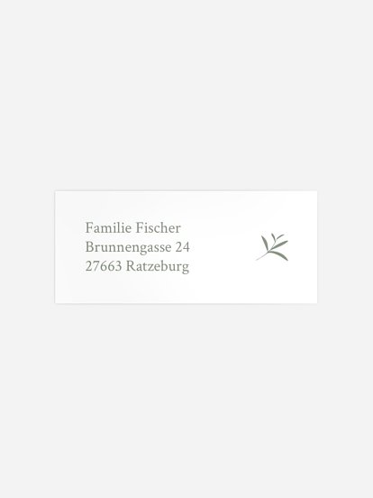 Absenderaufkleber Geburt Herzstück