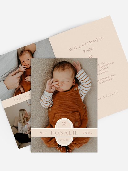 Geburtskarte Herzstück