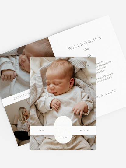 Geburtskarte Herzstück