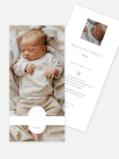 Geburtskarte Herzstück