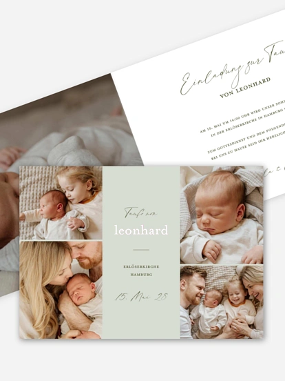 Taufeinladung Herzmoment