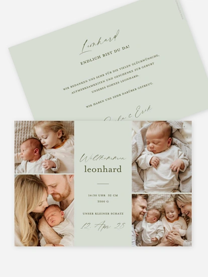 Geburtskarte Herzmoment