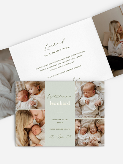 Geburtskarte Herzmoment