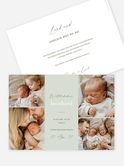 Geburtskarte Herzmoment