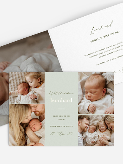 Geburtskarte Herzmoment