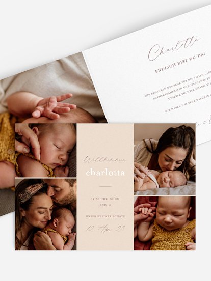 Geburtskarte Herzmoment