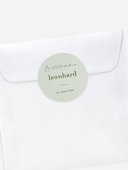 Aufkleber Geburt Herzmoment