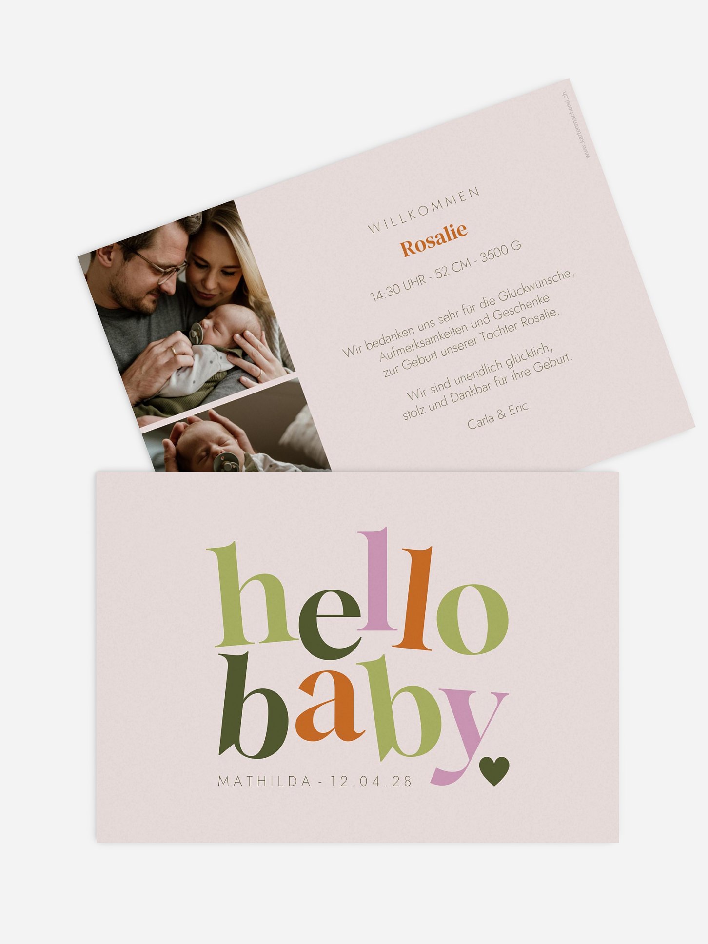 Geburtskarte Hello Cutie