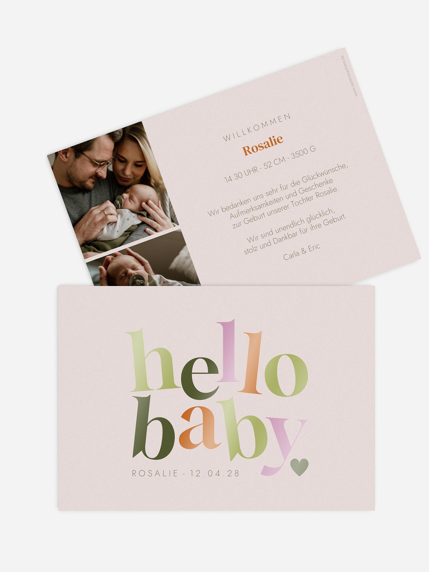 Geburtskarte Hello Cutie