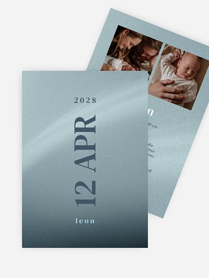 Geburtskarte Modern Flair