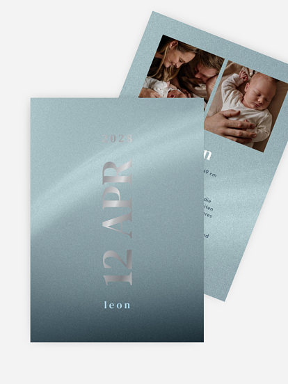 Geburtskarte Modern Flair