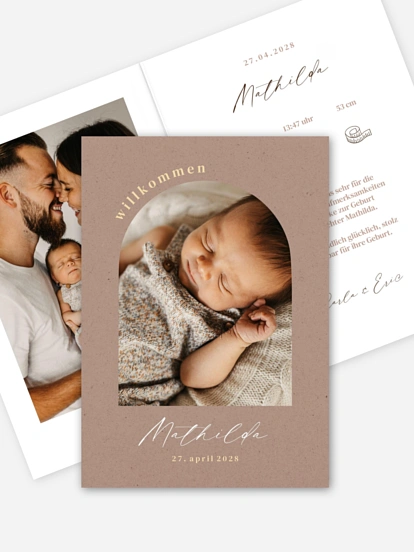 Geburtskarte Simple Delight