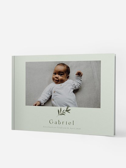 Gästebuch zur Taufe Willkommensgrün