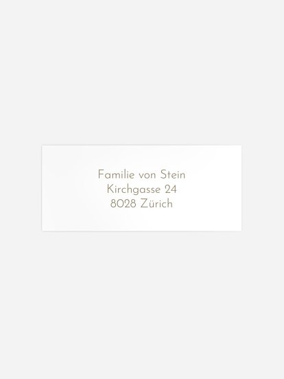 Absenderaufkleber Geburt Nur Du Kraftpapier