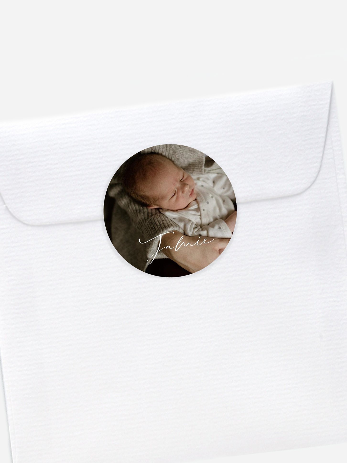 Aufkleber Geburt Nur Du Kraftpapier