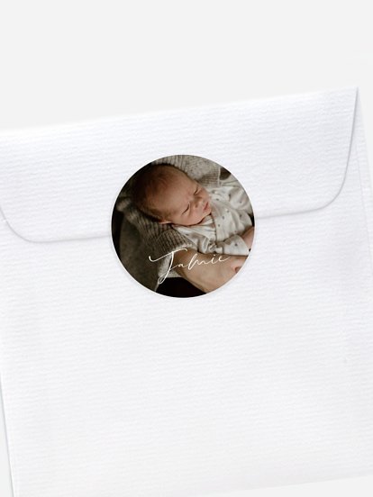 Aufkleber Geburt Nur Du Kraftpapier