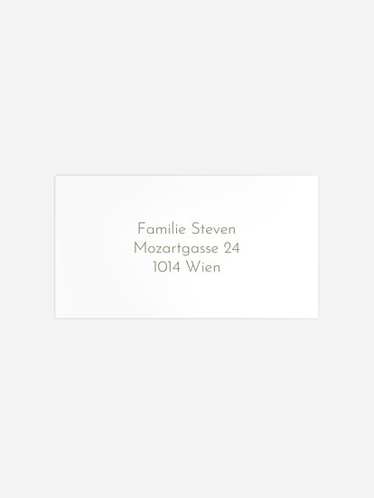 Empfängeraufkleber Geburt Nur Du Kraftpapier