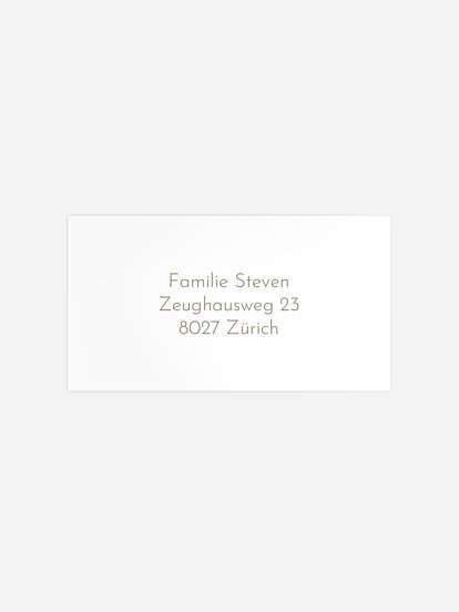 Empfängeraufkleber Geburt Nur Du Kraftpapier