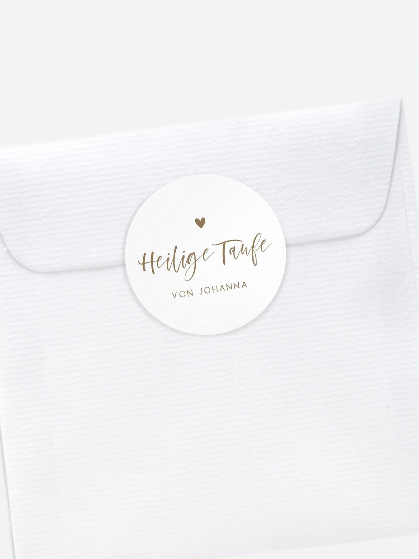 Aufkleber Kommunion Konfirmation Herzensglück Kraftpapier