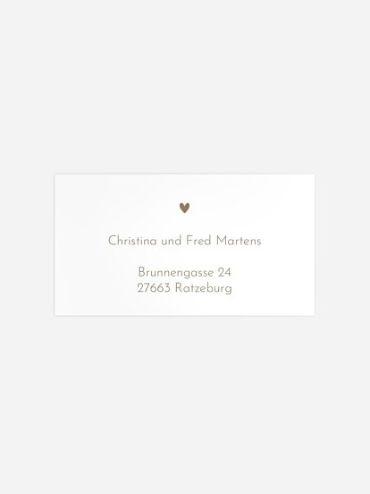 Empfängeraufkleber Geburt Crafty Kraftpapier