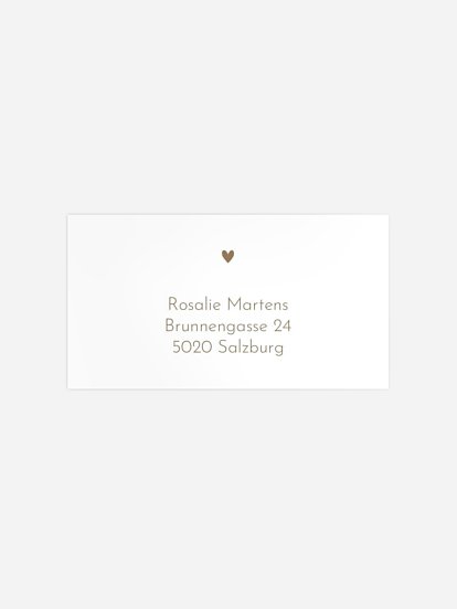 Empfängeraufkleber Konfirmation und Kommunion Crafty Kraftpapier