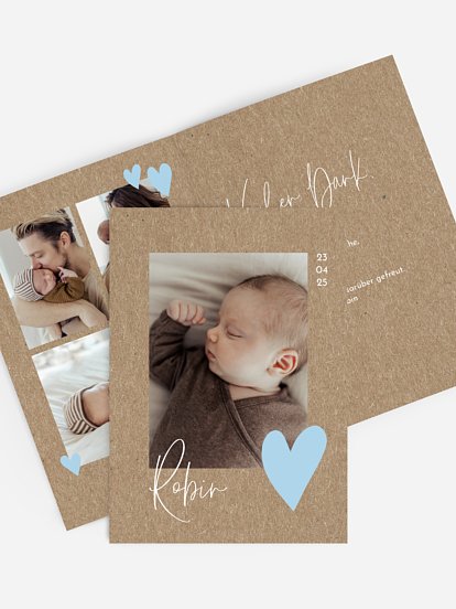 Geburtskarte Our Heart