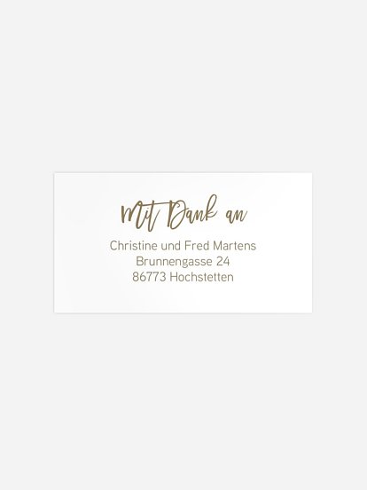 Empfängeraufkleber Geburt Familienleben