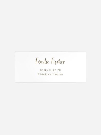 Absenderaufkleber Geburt Cute Baby