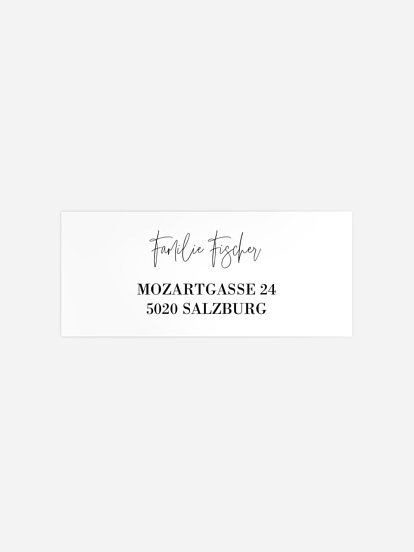 Absenderaufkleber Geburt Voller Stolz