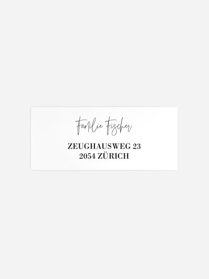 Absenderaufkleber Geburt Voller Stolz