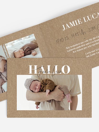 Geburtskarte Voller Stolz