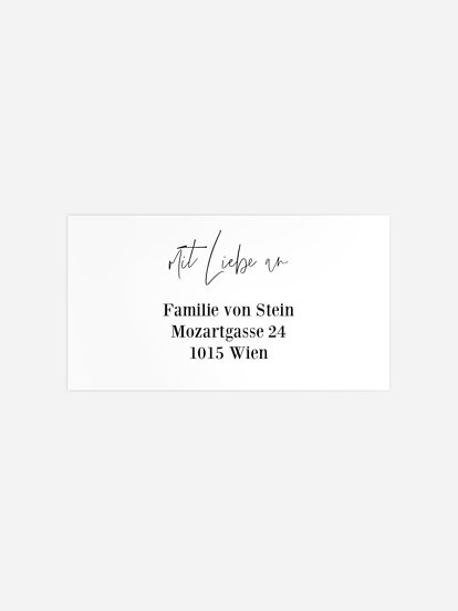 Empfängeraufkleber Geburt Voller Stolz