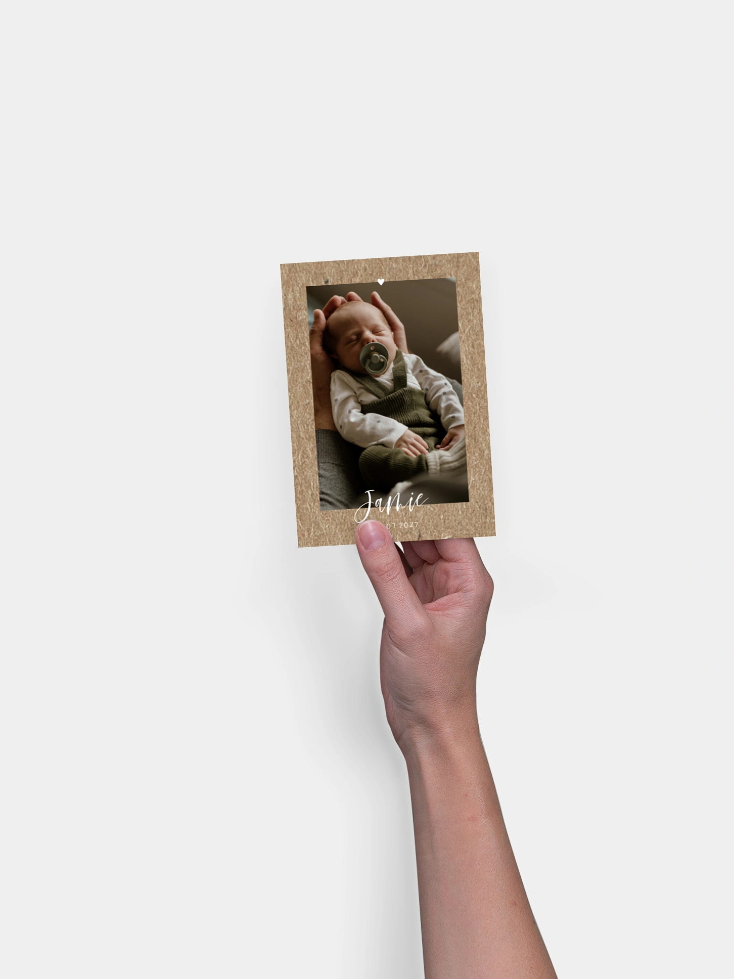 Geburtskarte Lovely Blessing Kraftpapier
