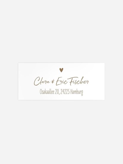 Absenderaufkleber Geburt Luftschloss Kraftpapier