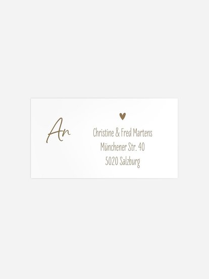 Empfängeraufkleber Geburt Luftschloss Kraftpapier