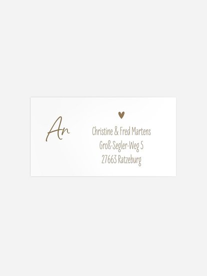 Empfängeraufkleber Geburt Luftschloss Kraftpapier