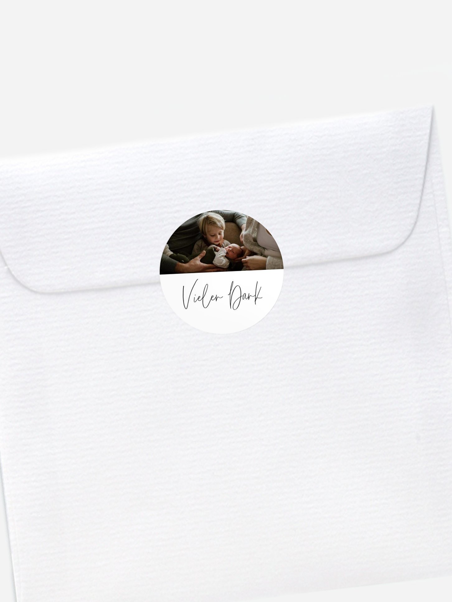 Aufkleber Geburt Baby Picture Kraftpapier
