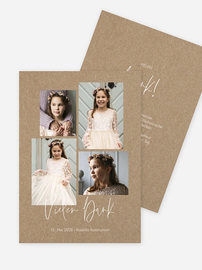 Danksagung Kommunion Bildmomente